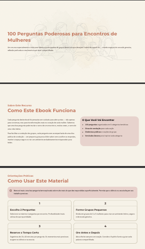 Lista de 100 perguntas poderosas para encontros de mulheres